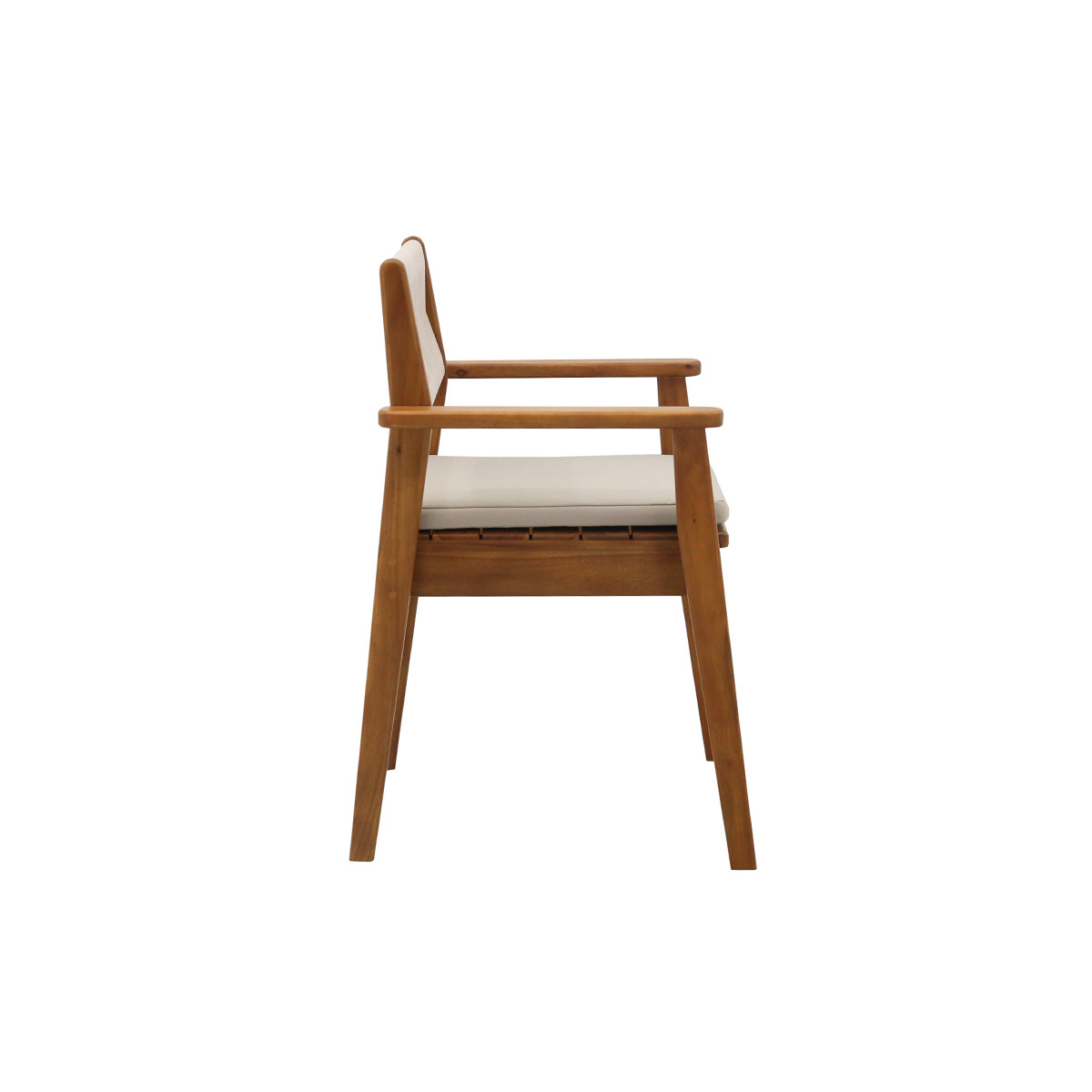 Fauteuils de jardin en bois massif et corde tressée (lot de 2) ZEPHYR taupe, MILIBOO
