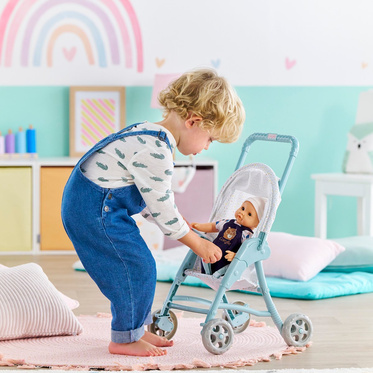 Poussette Étoiles pour poupon 30 cm couleur unique, COROLLE