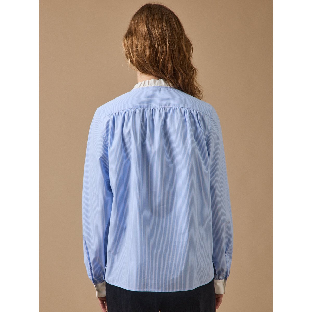 Blouse rayée - Coupe Noémie rayure bleu/ecru, CYRILLUS