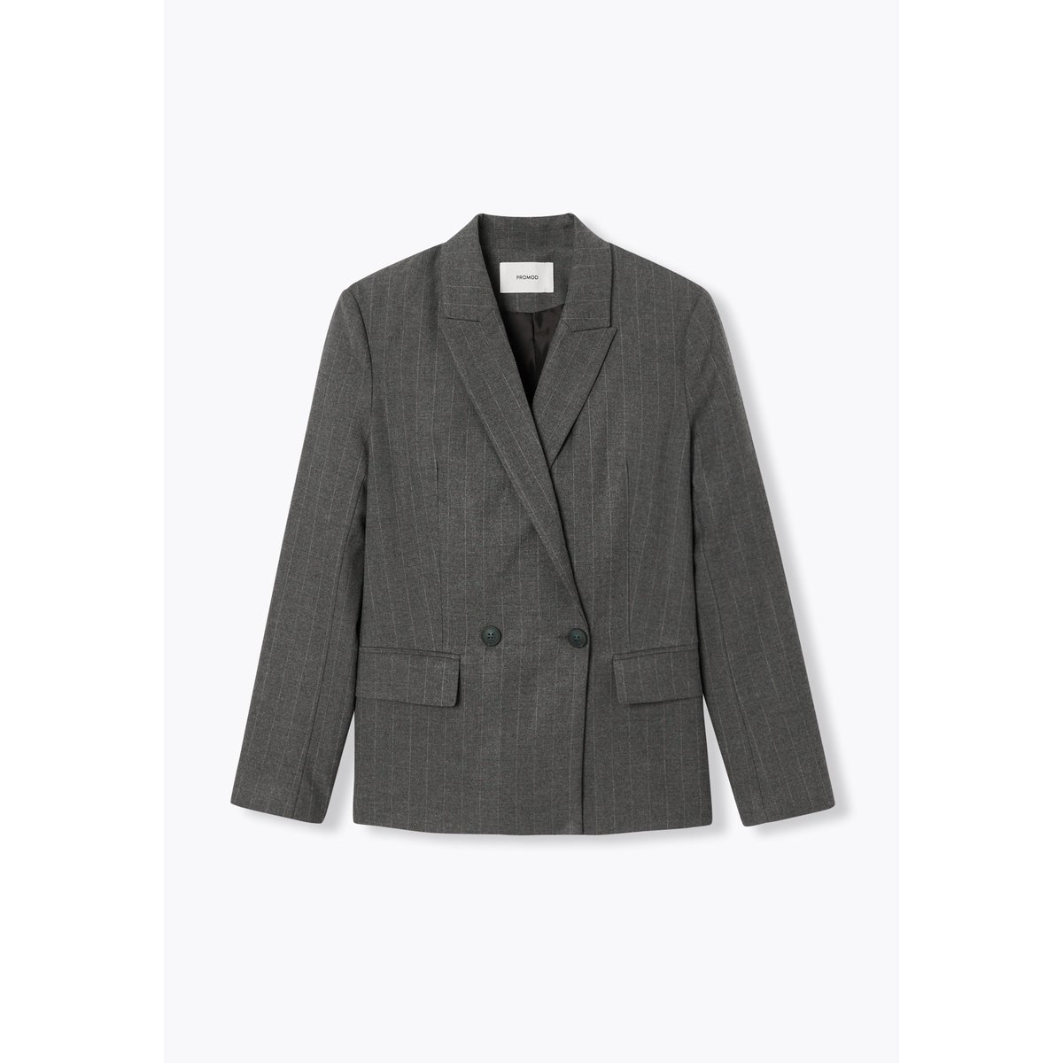 Veste de tailleur rayée gris, PROMOD