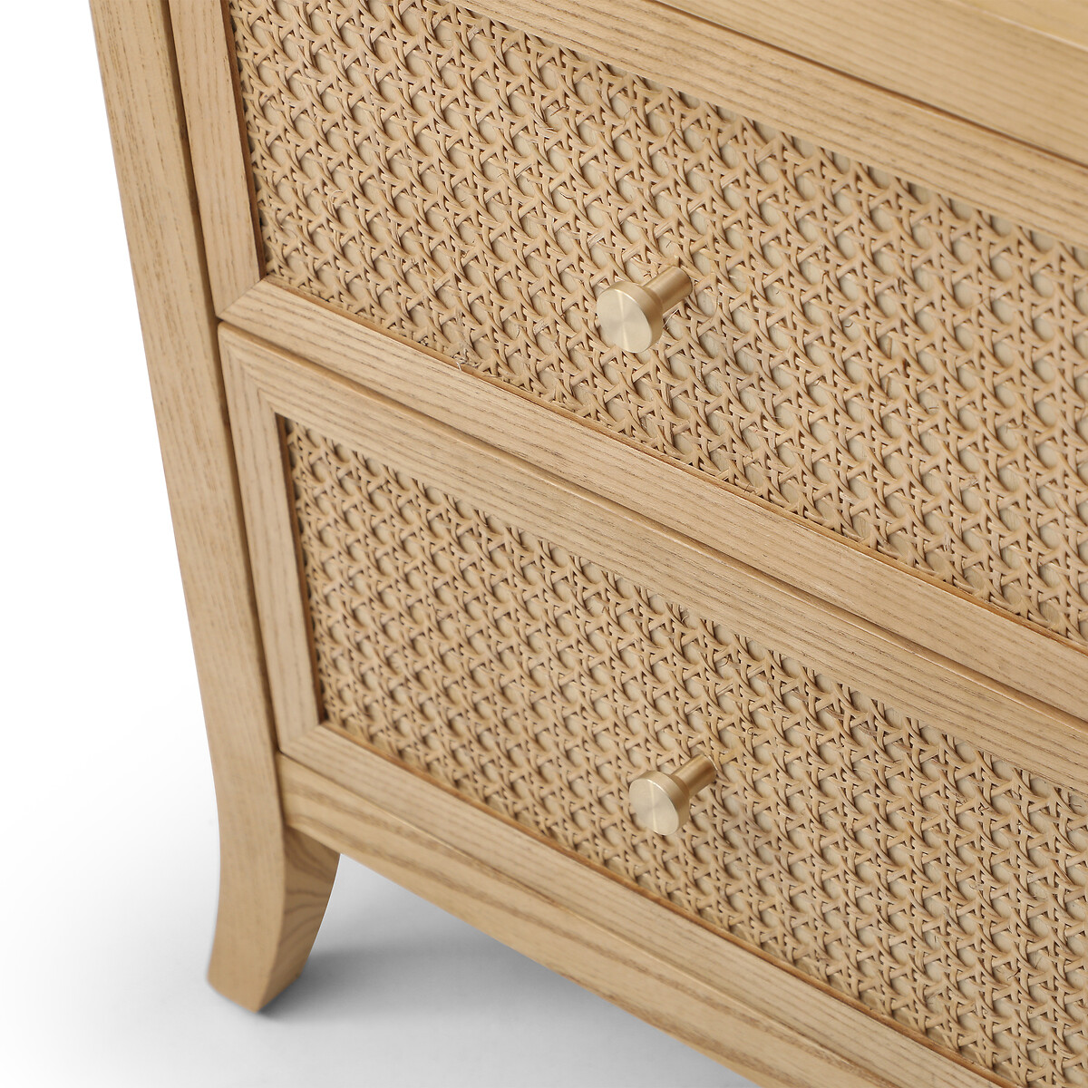 Noah Rattan 2 Drawer Bedside Table natural, SO'HOME