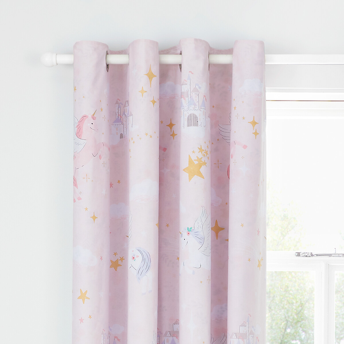 Fairytale Unicorn Curtains pink, CATHERINE LANSFIELD