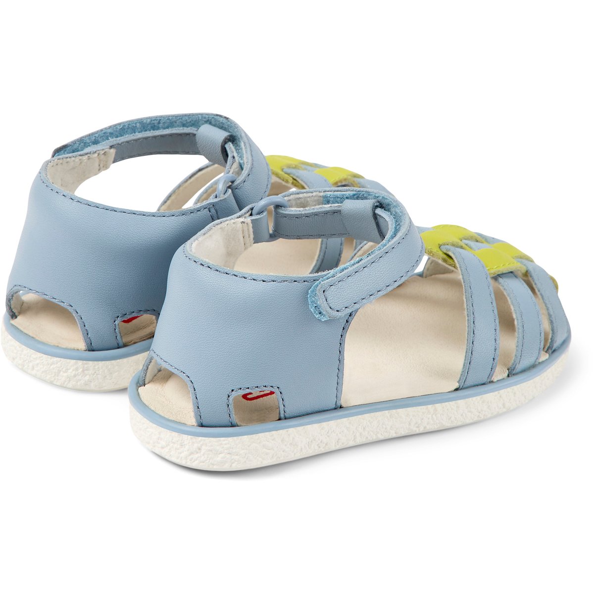Sandales Miko cuir bleu clair, CAMPER
