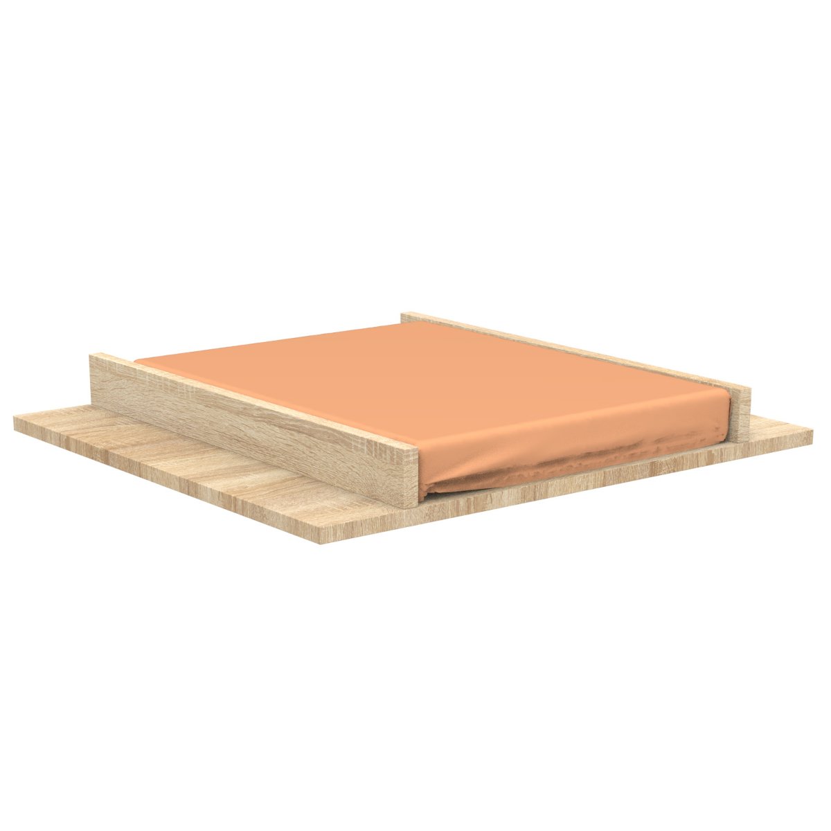 Plan à langer pour commode 3 tiroirs marron, SAUTHON