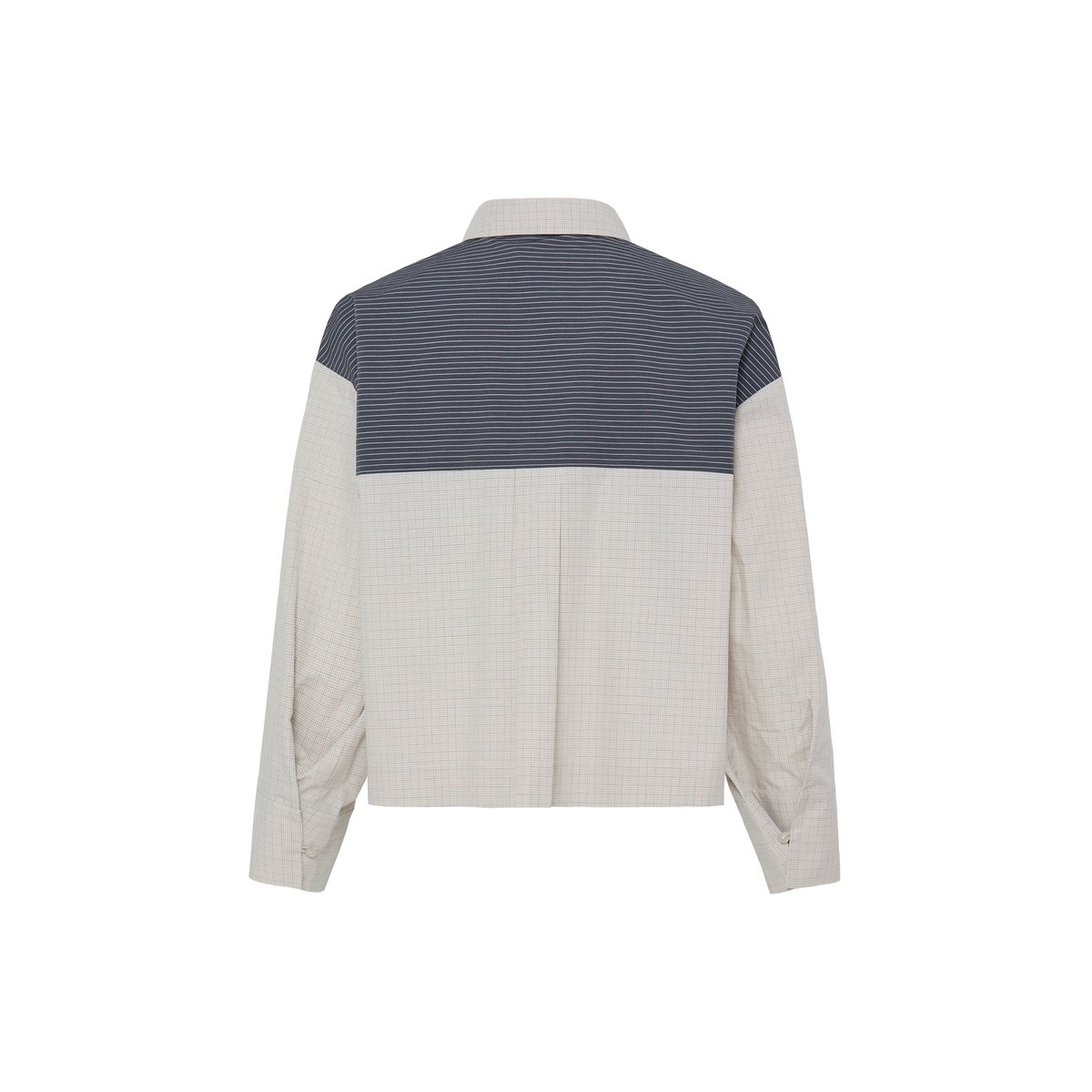 Chemise à manches longues gris small check, ICHI