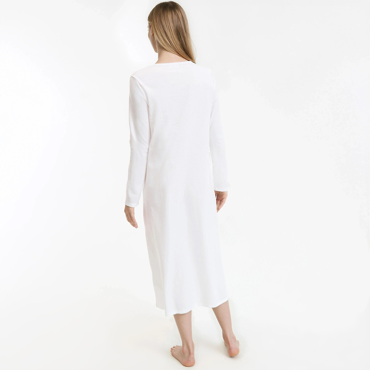 Cotton/Lace Nightdress white, ANNE WEYBURN