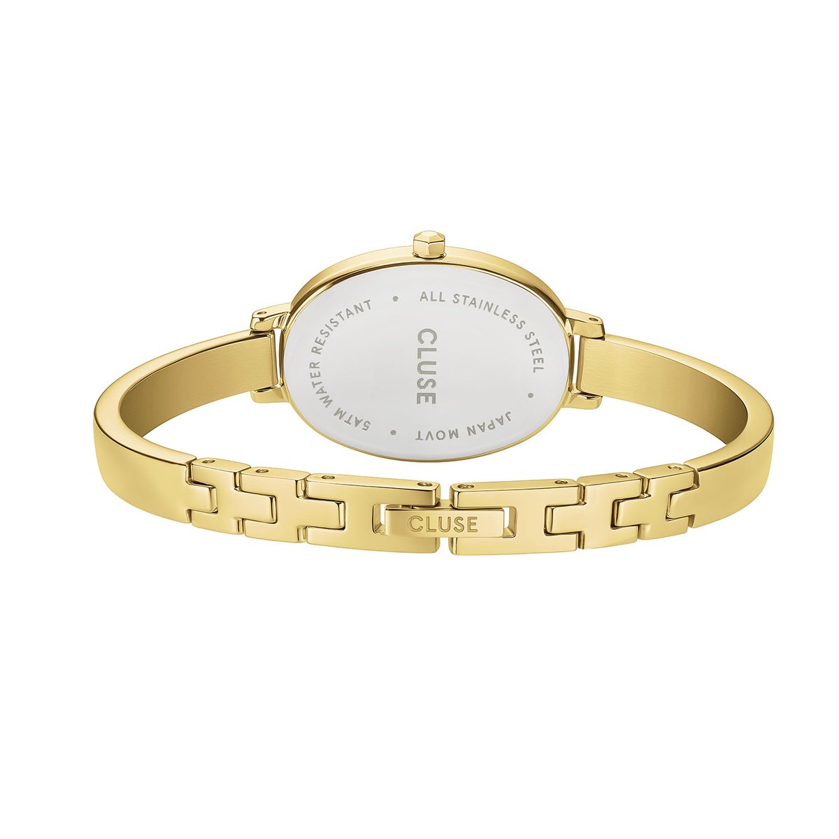 Montre Analogique L'OVALE doré blanc doré, CLUSE