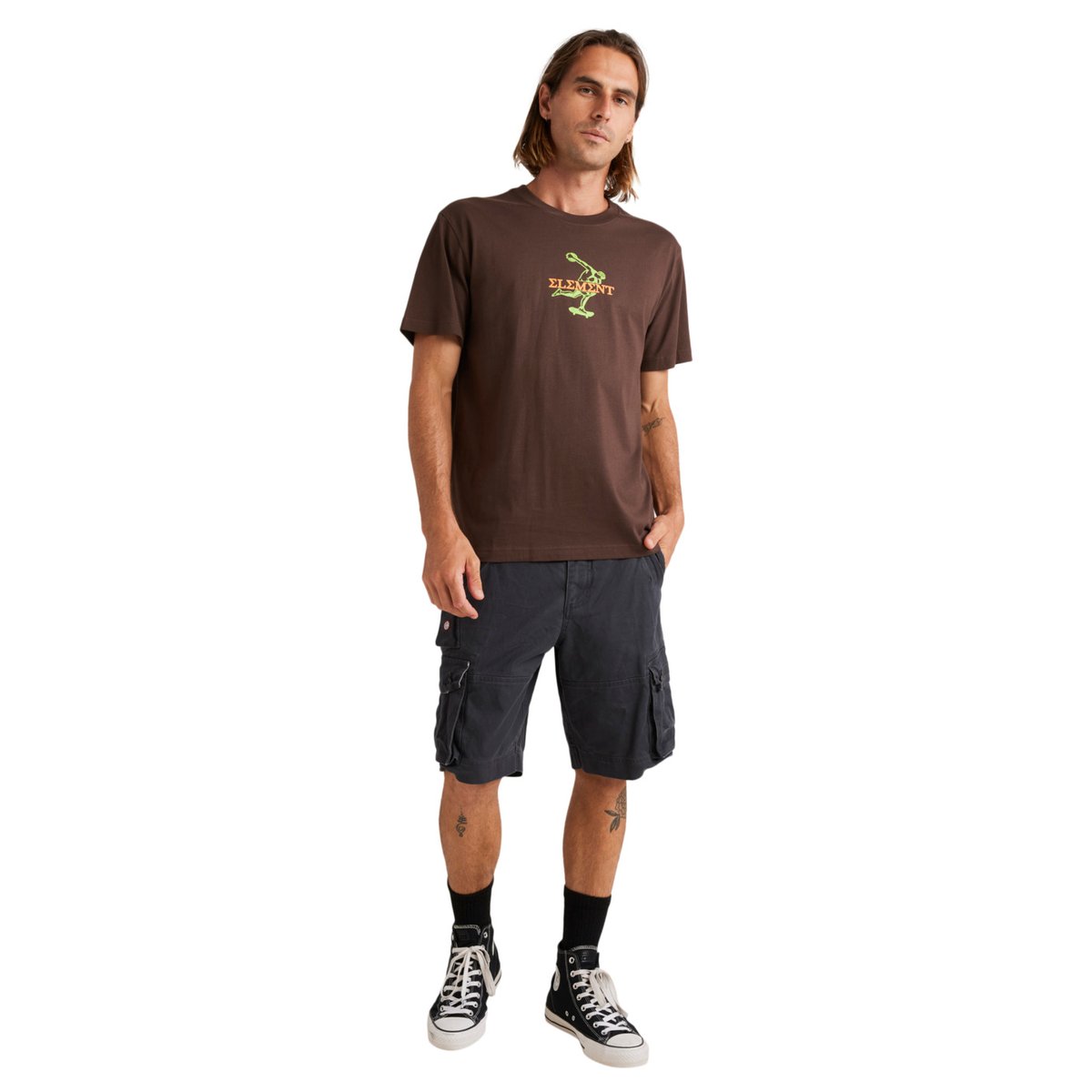 T-shirt à manches courtes ALL DISCIPLINES marron bracken, ELEMENT