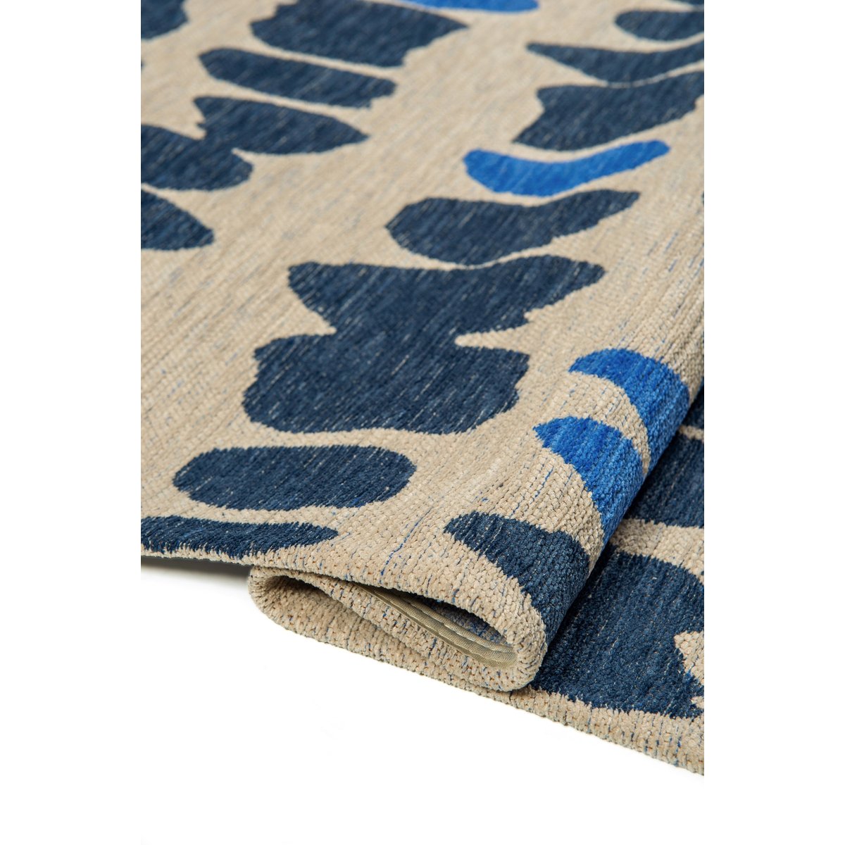 Tapis intérieur/extérieur tissé plat LOLA bleu, NOVATREND