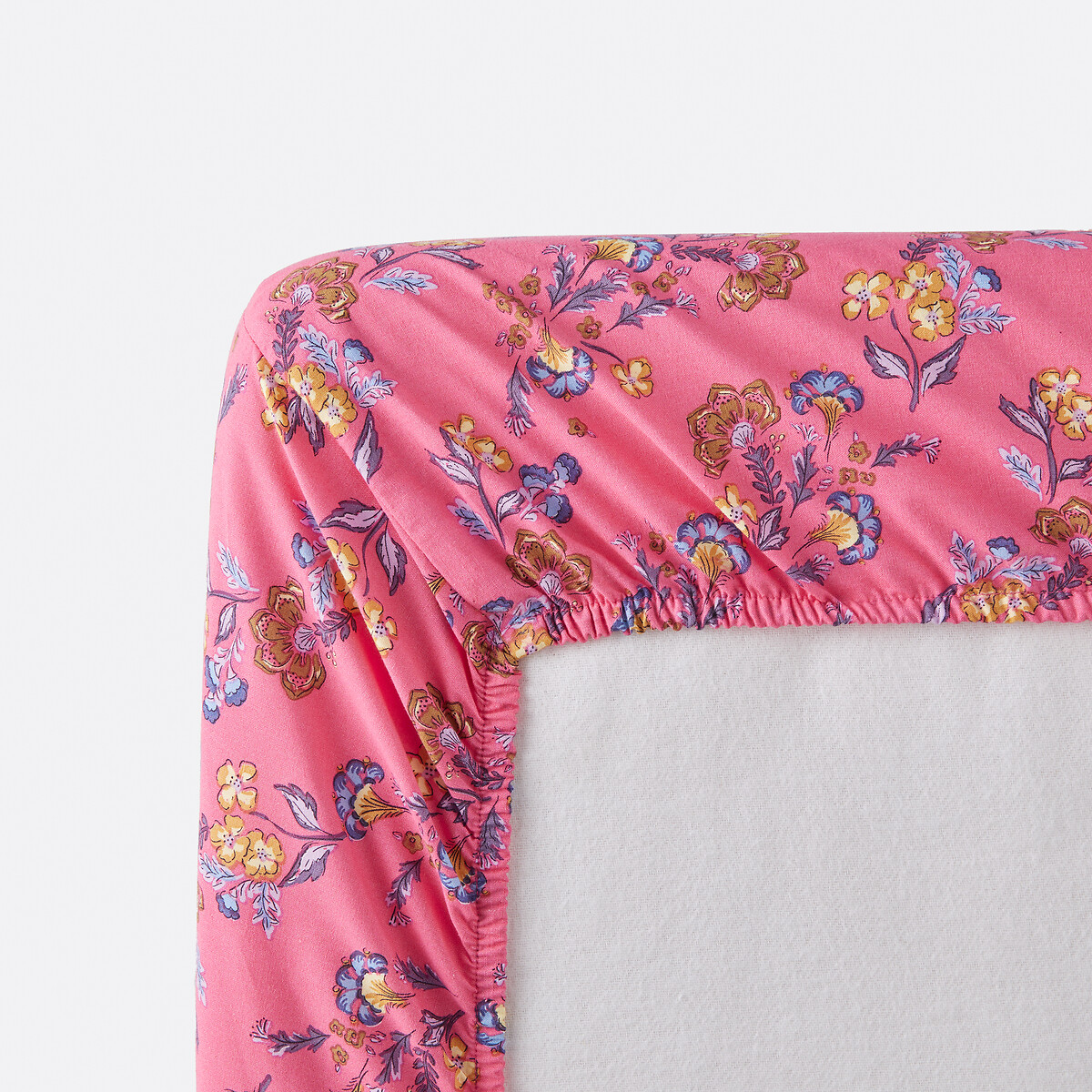 Drap housse 50% coton recyclé bonnet 25 cm Merline imprimé, LA REDOUTE INTERIEURS