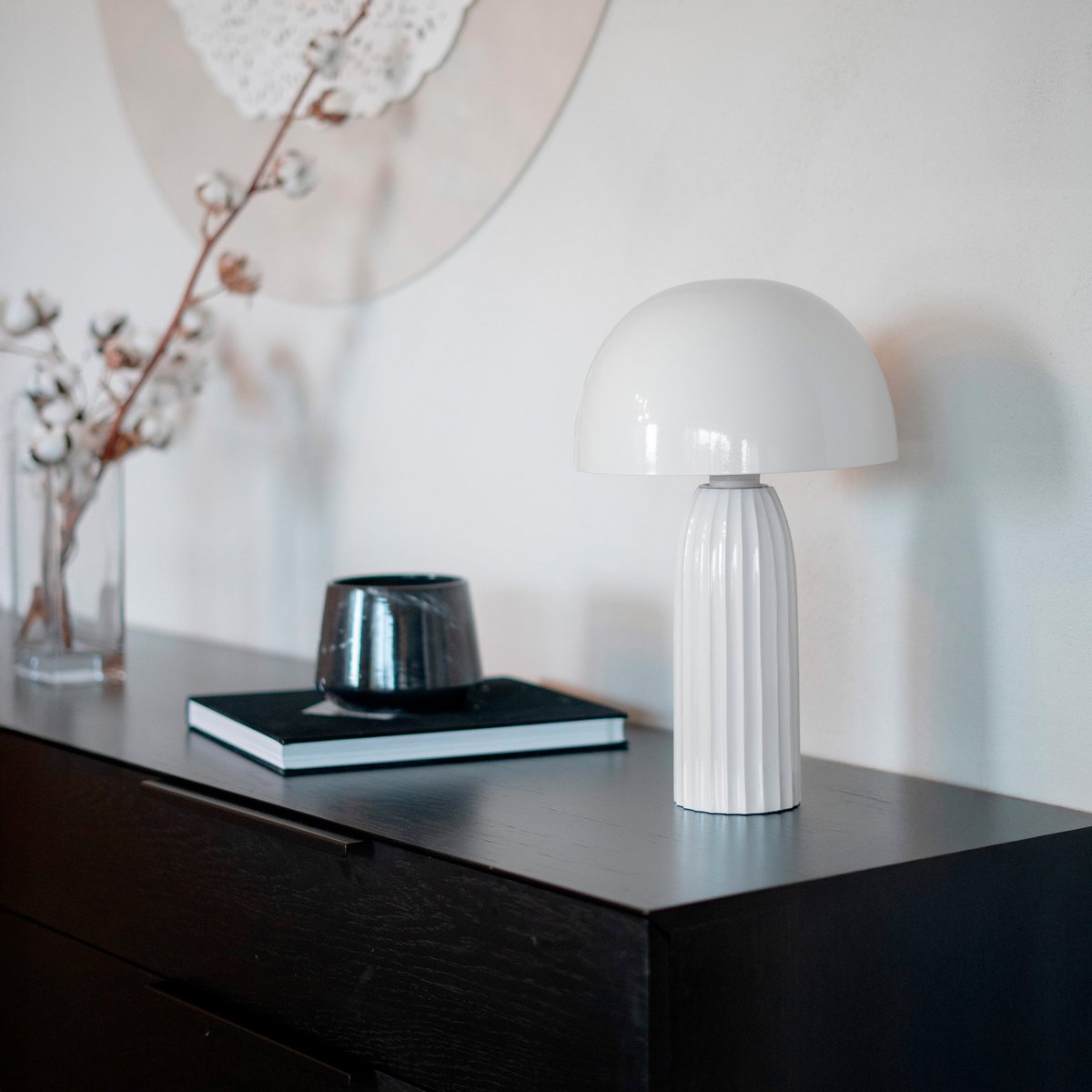 Lampe en métal - JOY blanc, MAISON PAVANE