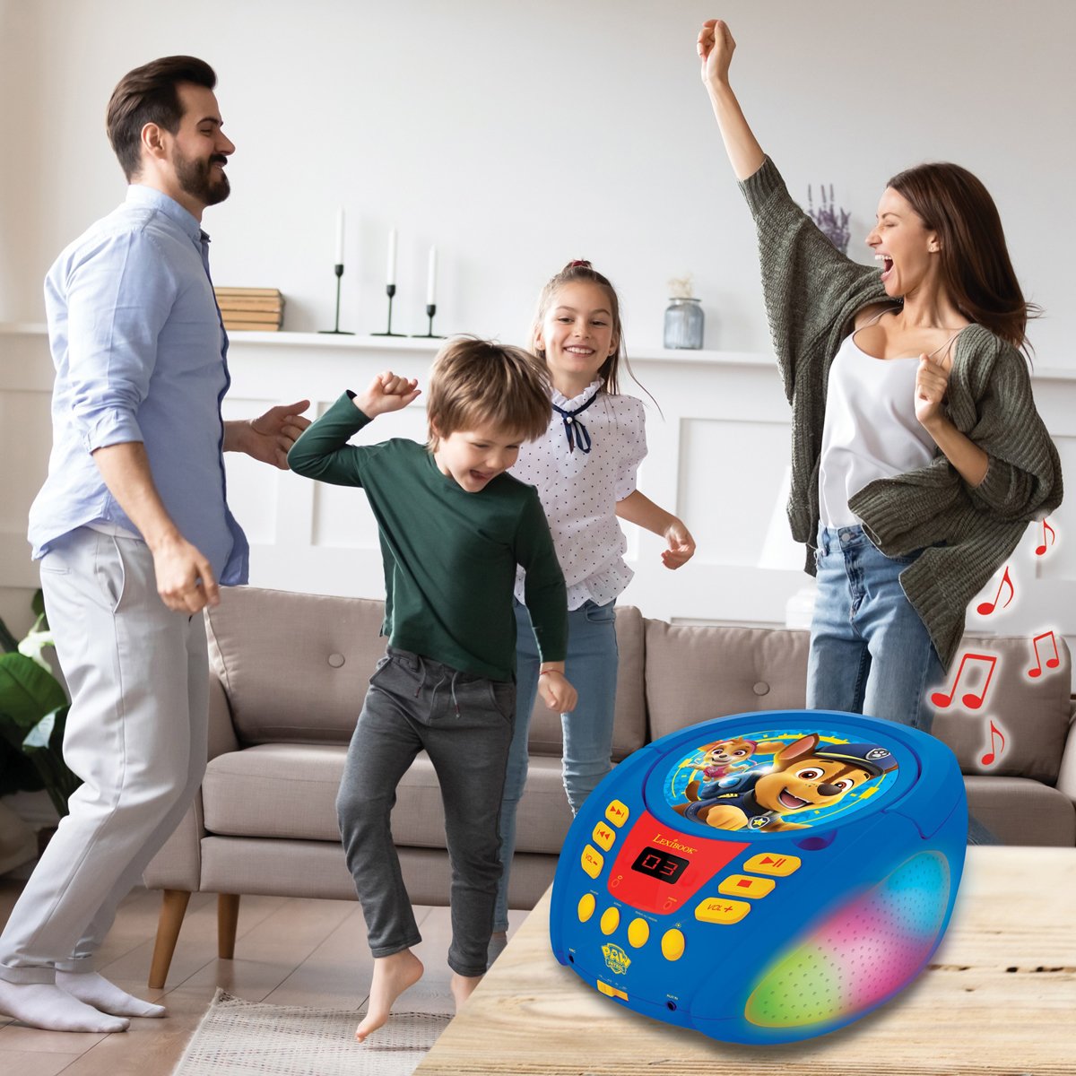 Lecteur CD Bluetooth La Pat’ Patrouille bleu, LEXIBOOK