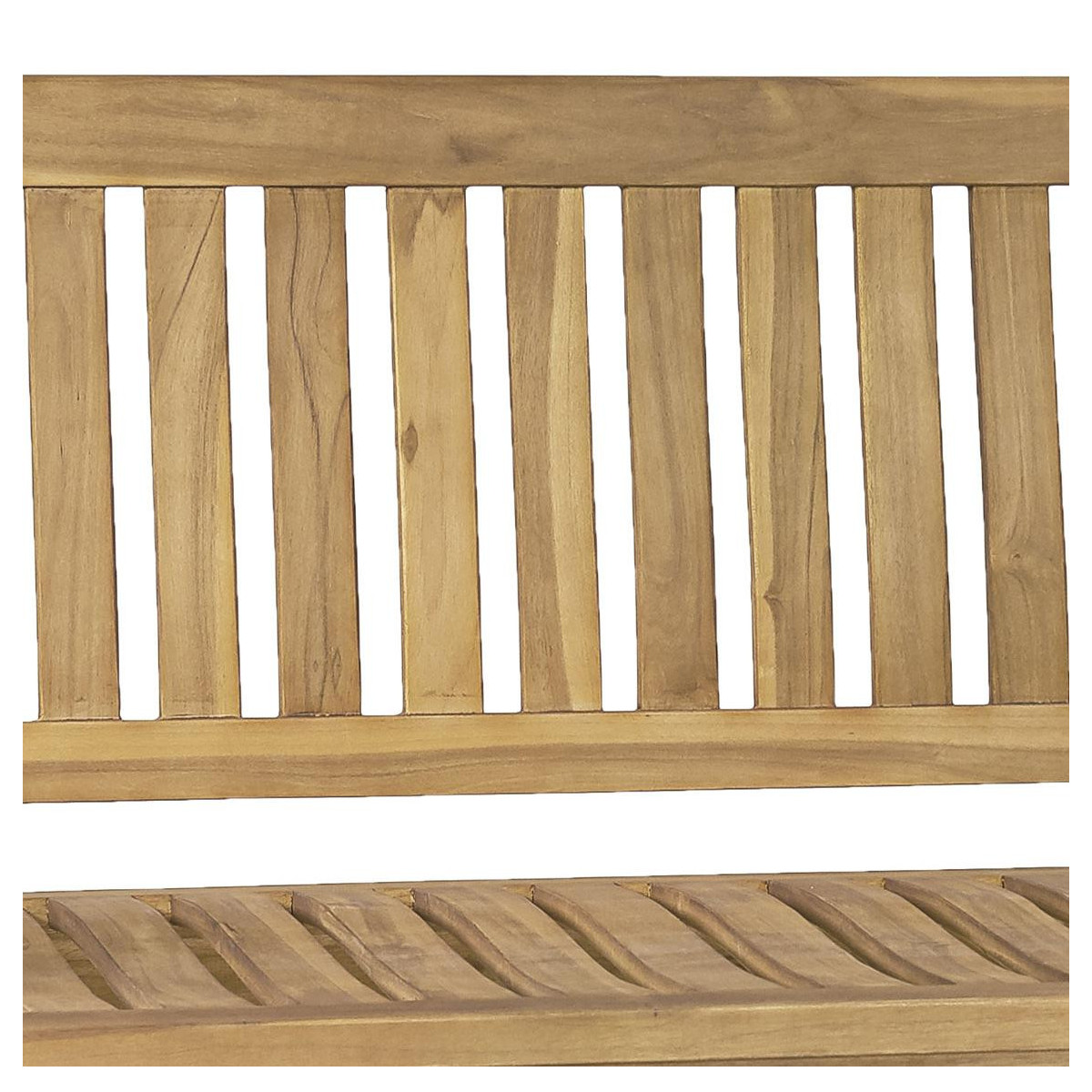 Banc 2 places naturel, DECORATION D’AUTREFOIS