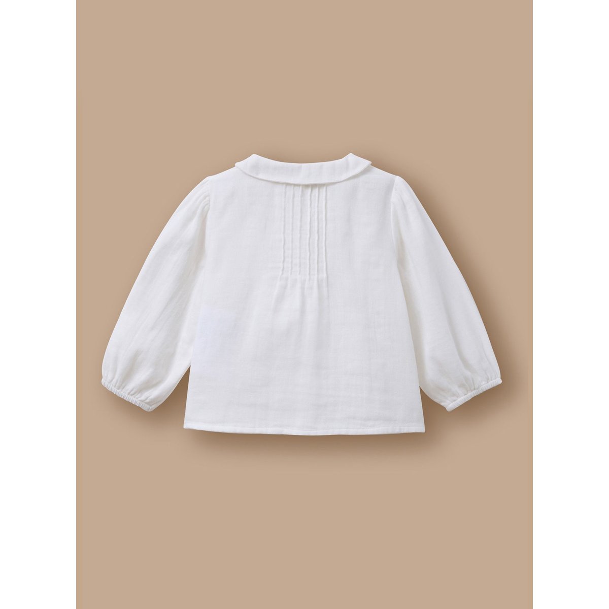 Blouse gaze de coton ecru, CYRILLUS