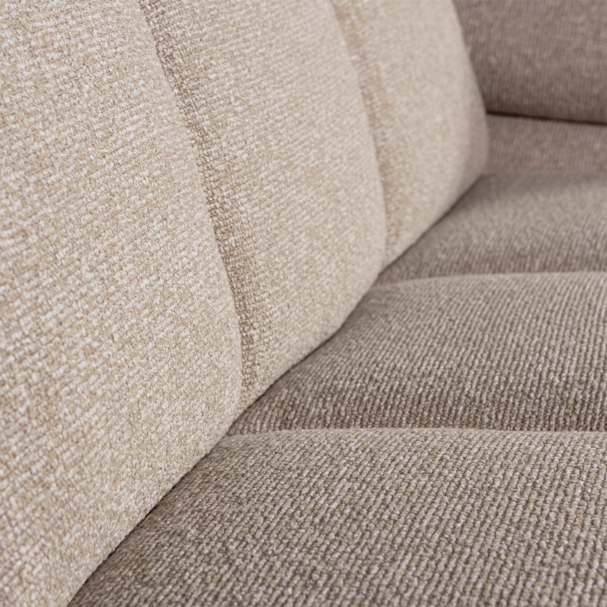 Élément de canapé 2 places droit de bouclé MOJO beige, WOOOD