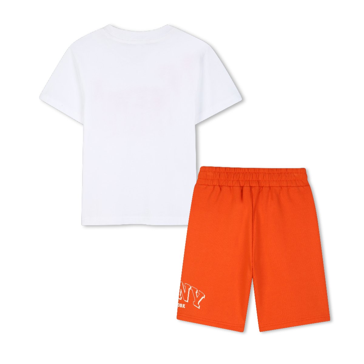 Ensemble tee-shirt et bermuda rouge blanc, DKNY