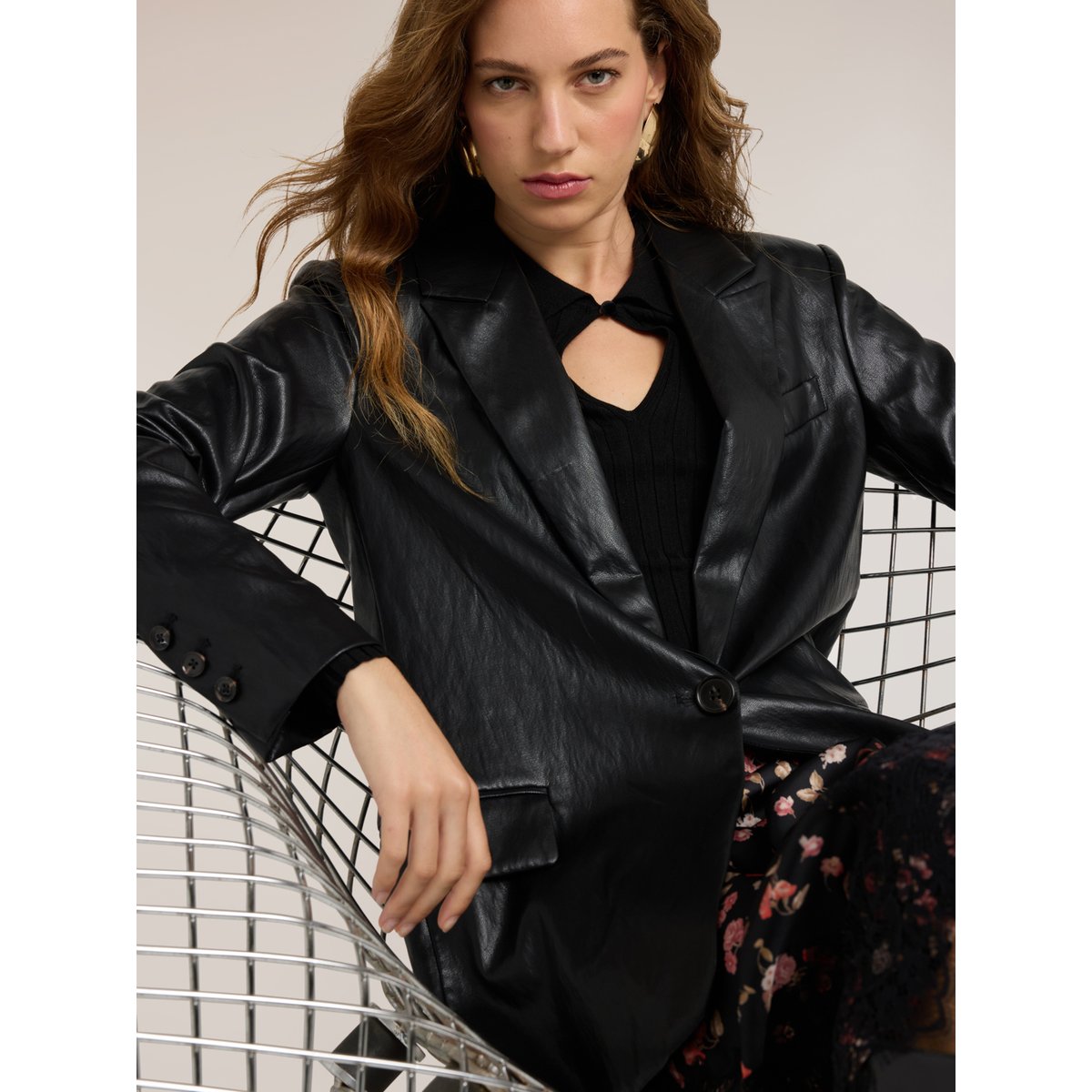 Blazer oversize noir, MOTIVI