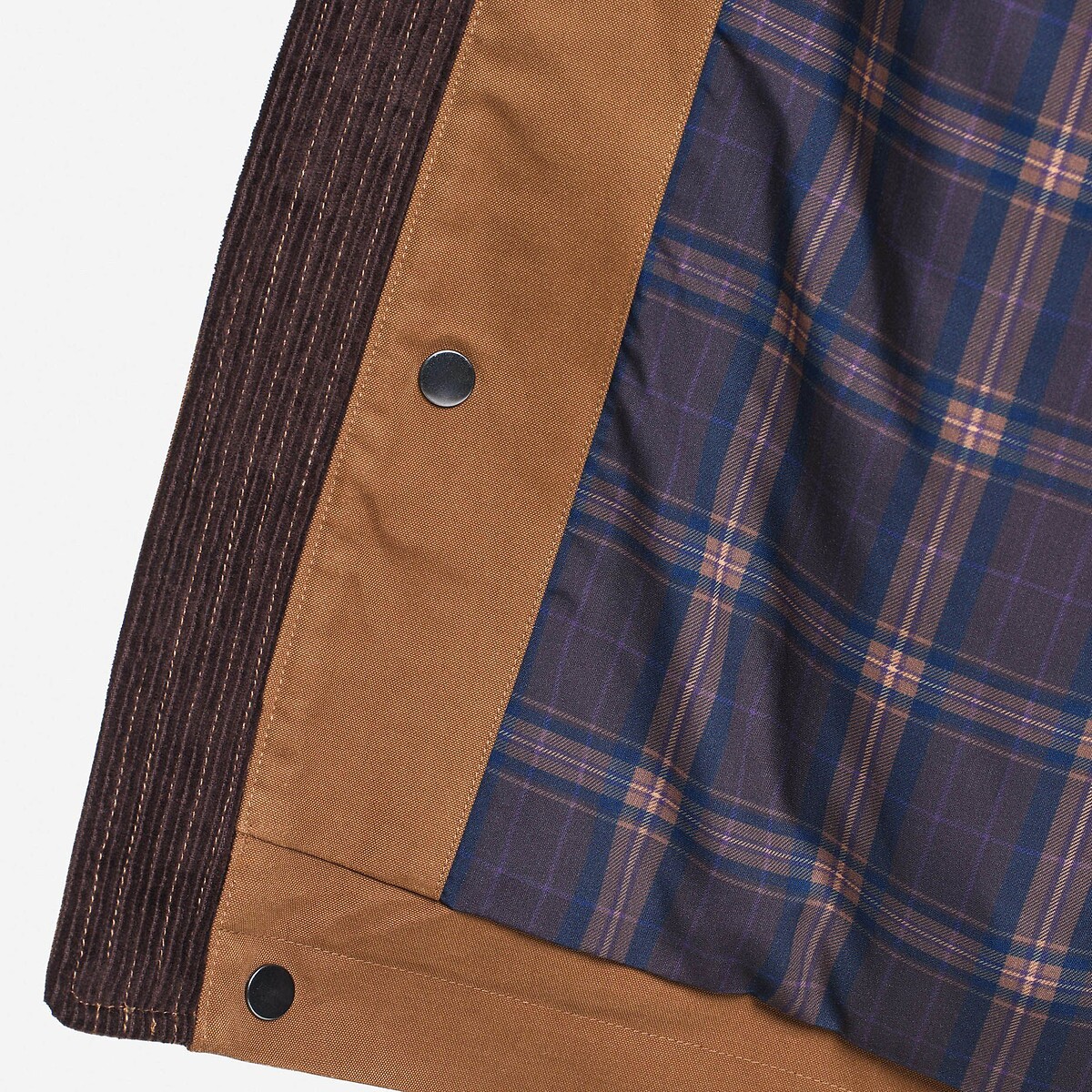 Chaqueta repelente al agua con cuello de pana marrón, AIGLE