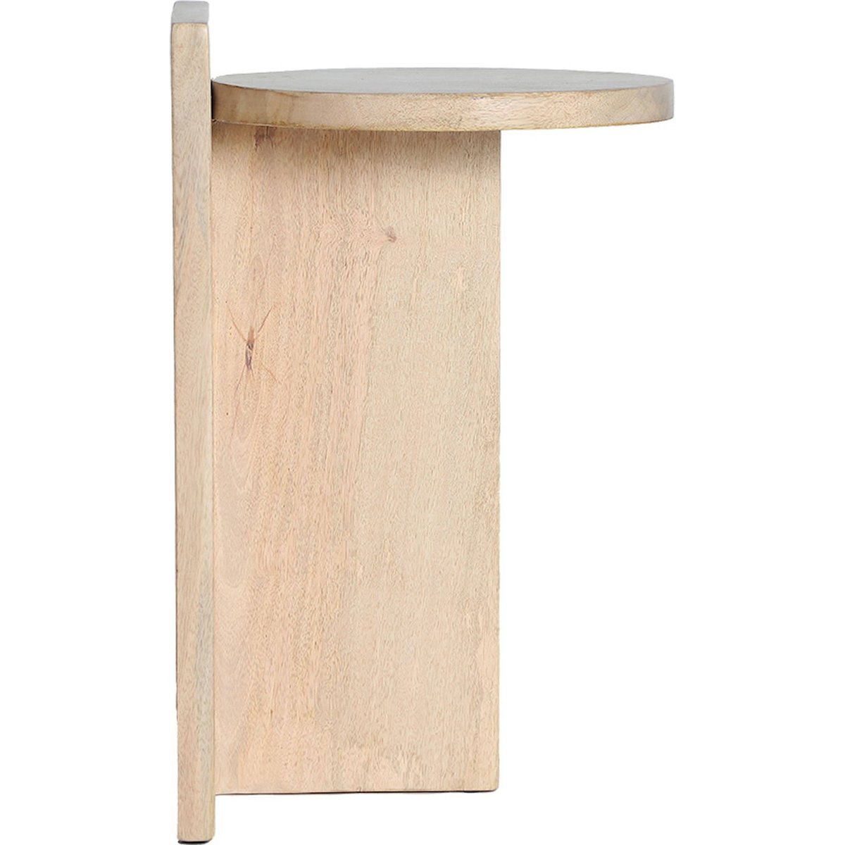 Table d'appoint en bois de manguier bois naturel clair, RECOLLECTION