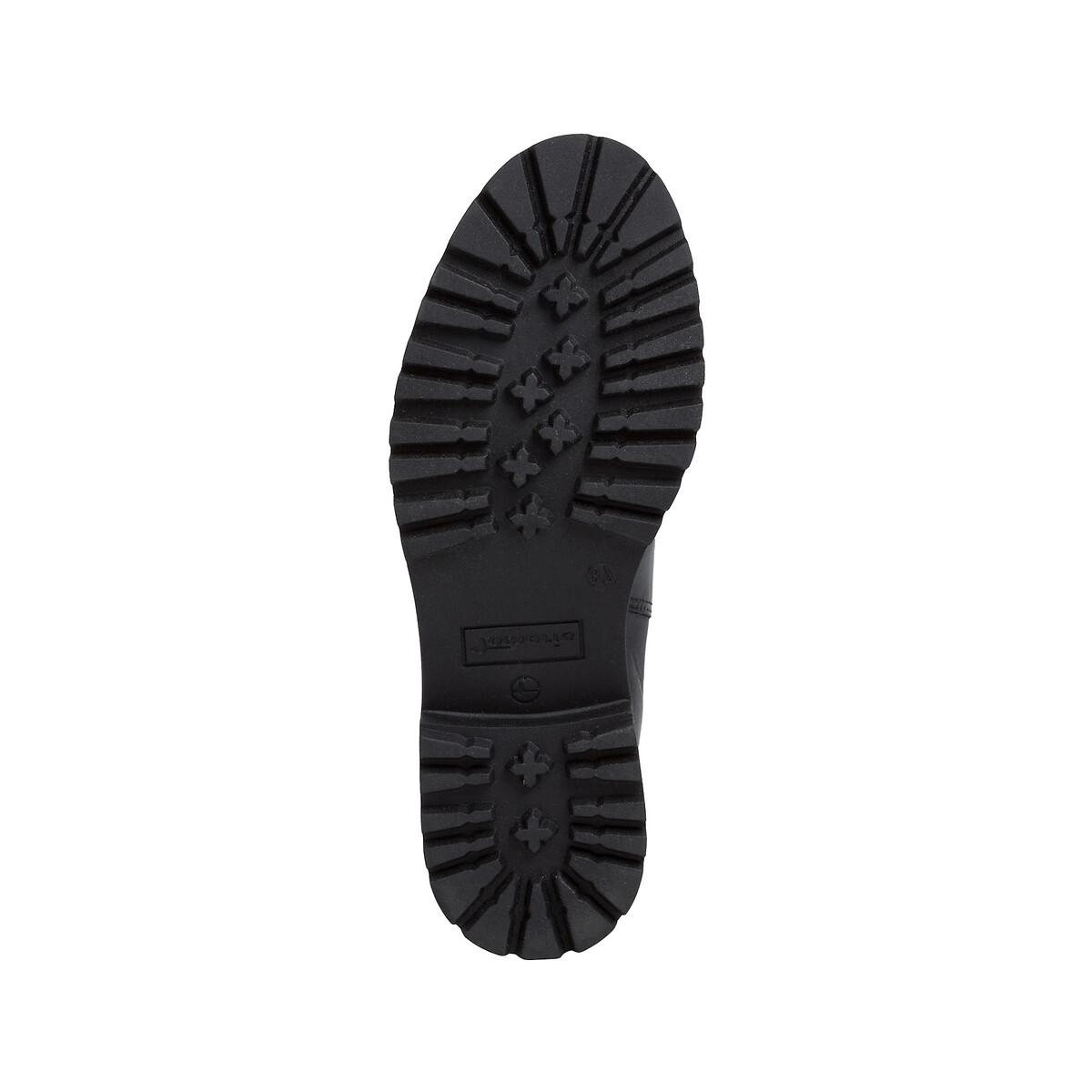 Boots chelsea en cuir noir, TAMARIS