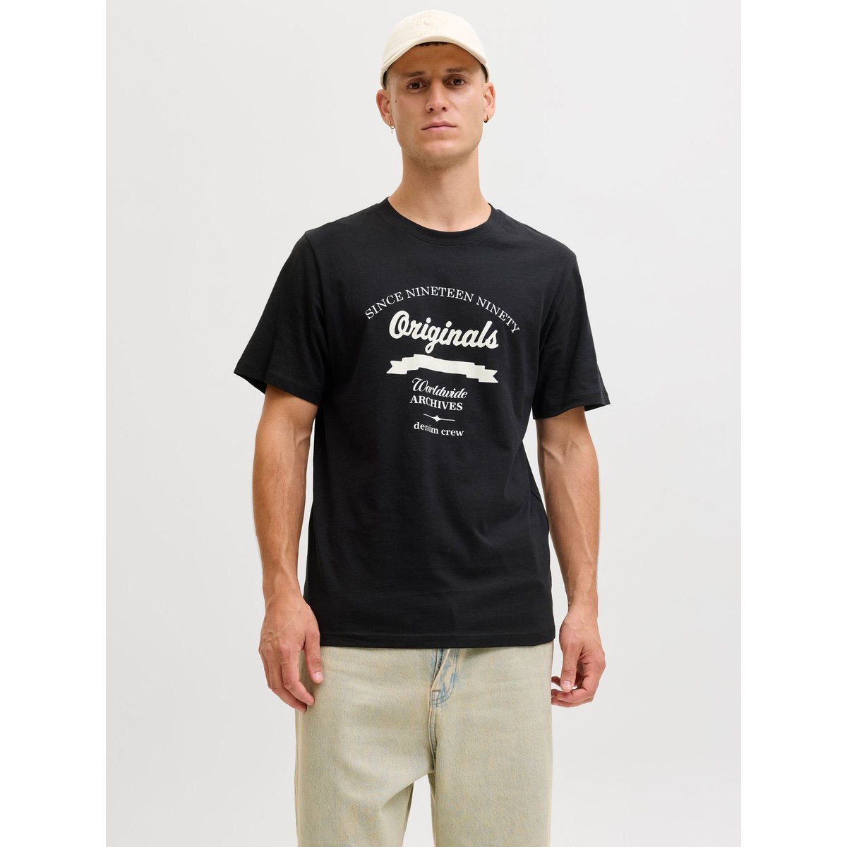T-Shirt noire - black, JACK & JONES