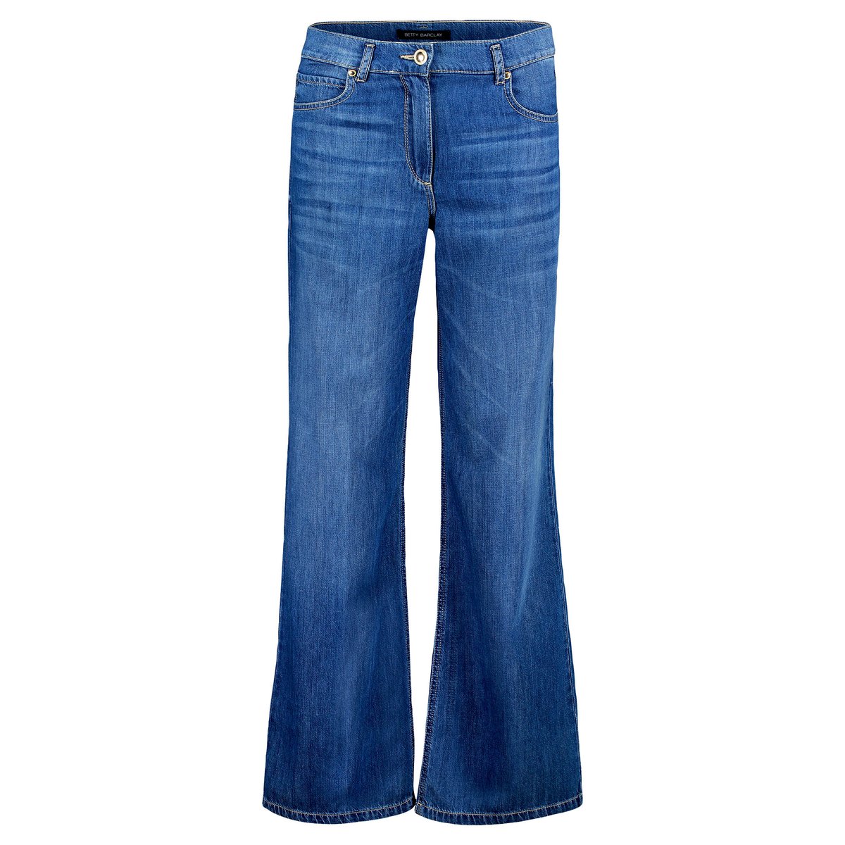 Pantalon casual à effet délavé bleu, BETTY BARCLAY