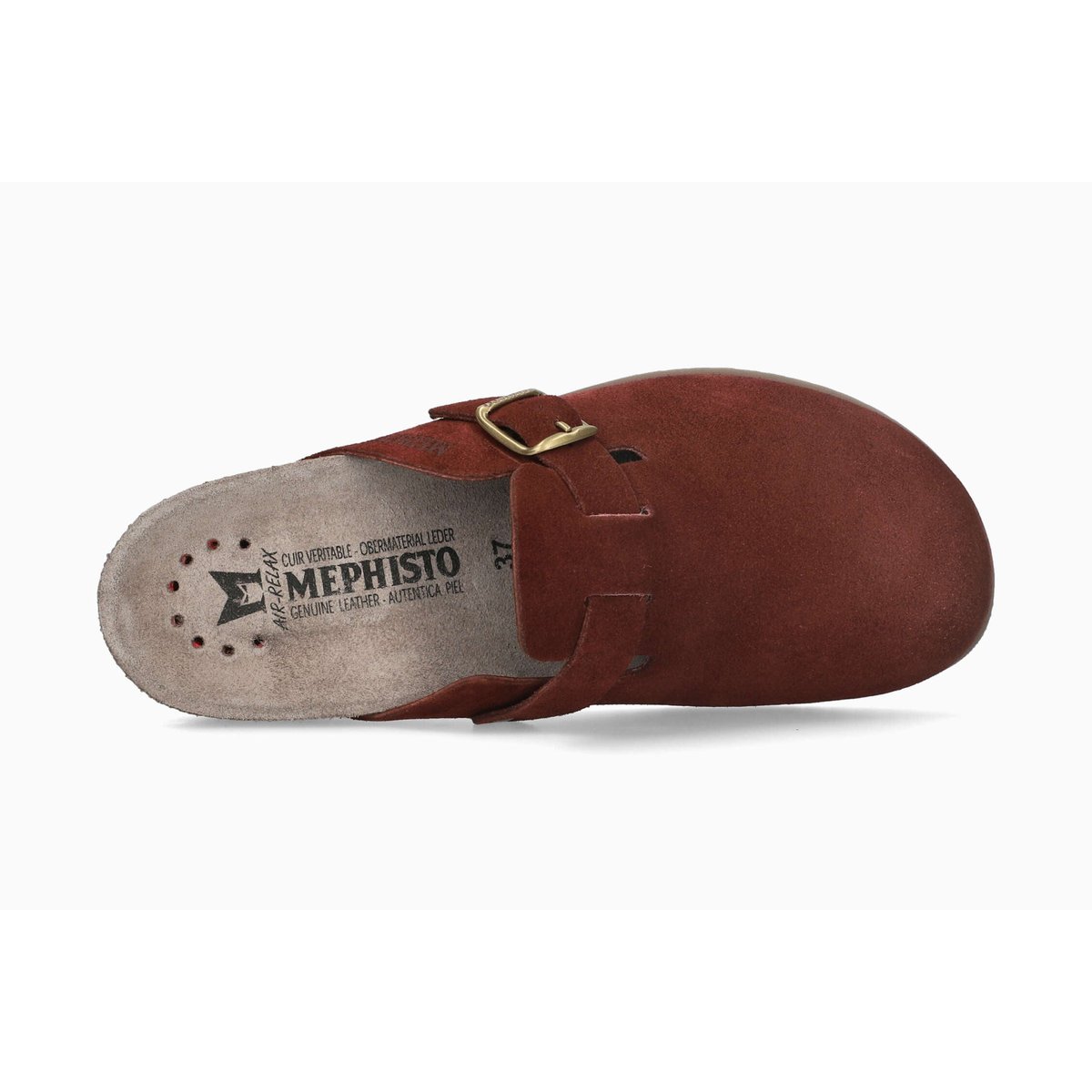 Sandales en cuir HALINA rouge foncé 5148, MEPHISTO