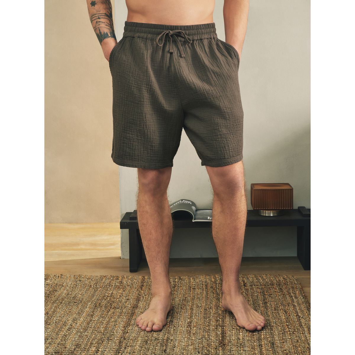 Short en étamine, lot de 3 naturel, NEXT