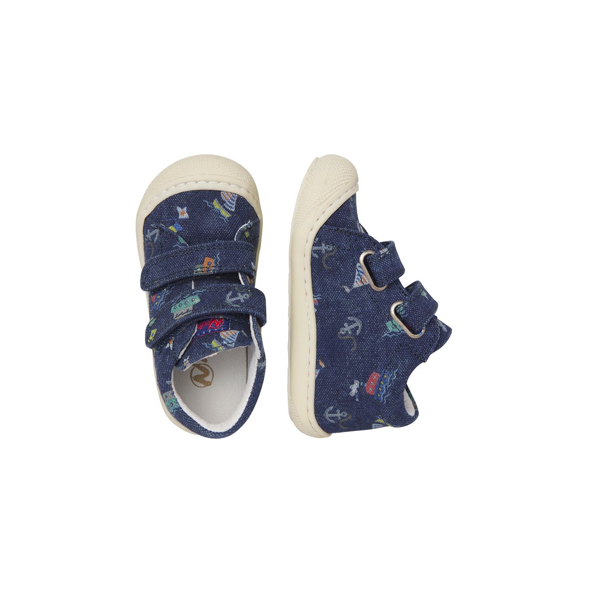 Chaussures premiers pas en tissu COCOON VL marine-, NATURINO