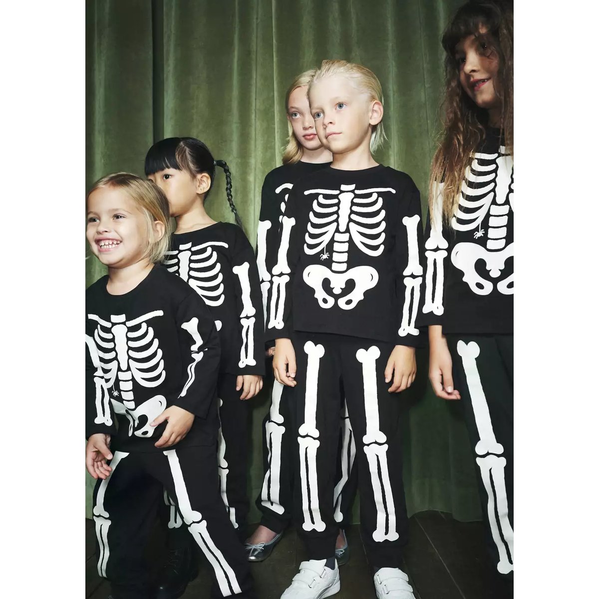 Pyjama squelette phosphorescent noir, MANGO KIDS