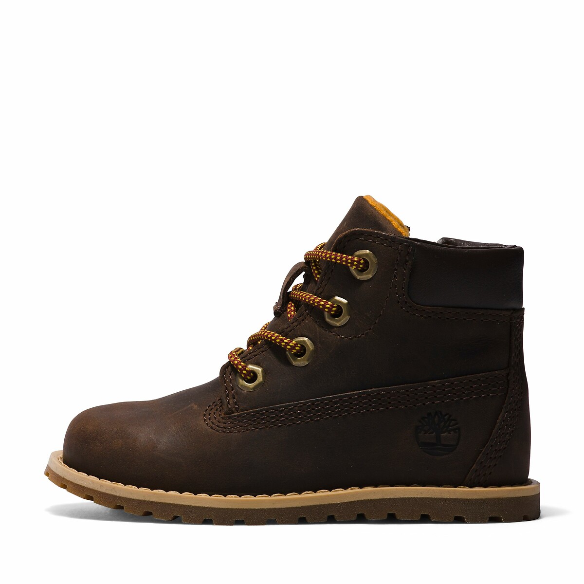 Bottines à lacets et zip POKEY PINE MID LACE marron, TIMBERLAND