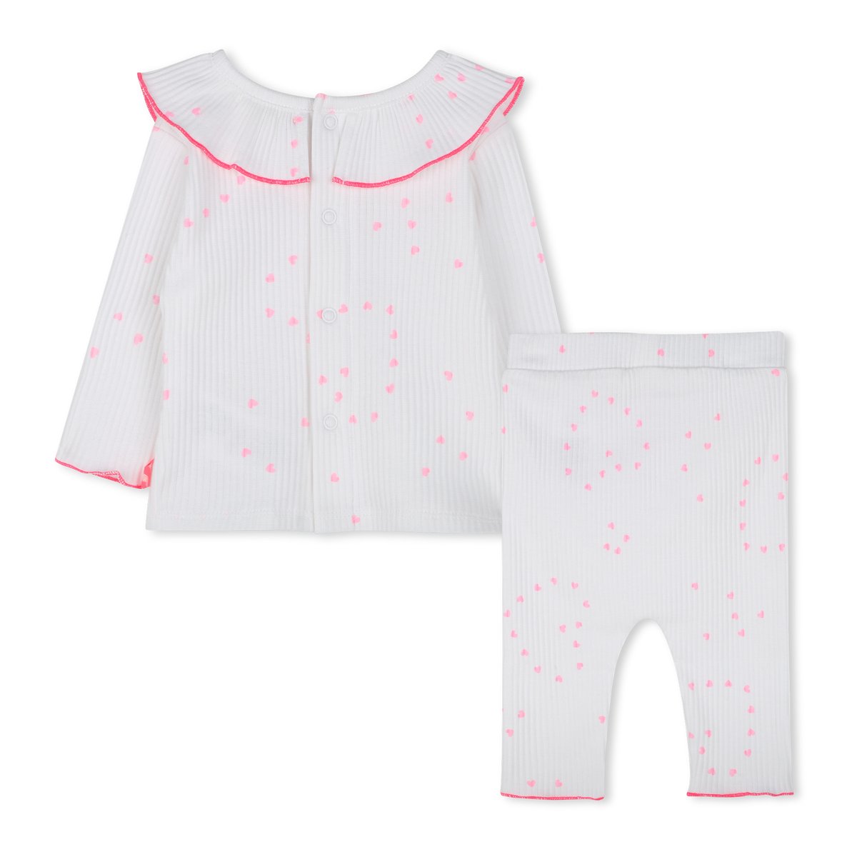 T-shirt à volant et legging blanc, BILLIEBLUSH