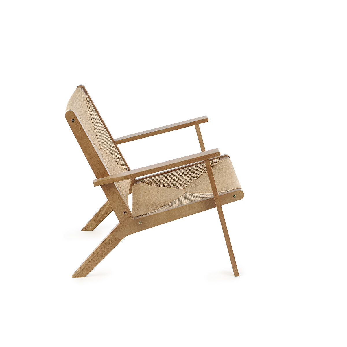 Ophelia Boho Oak Accent Chair oak, SO'HOME
