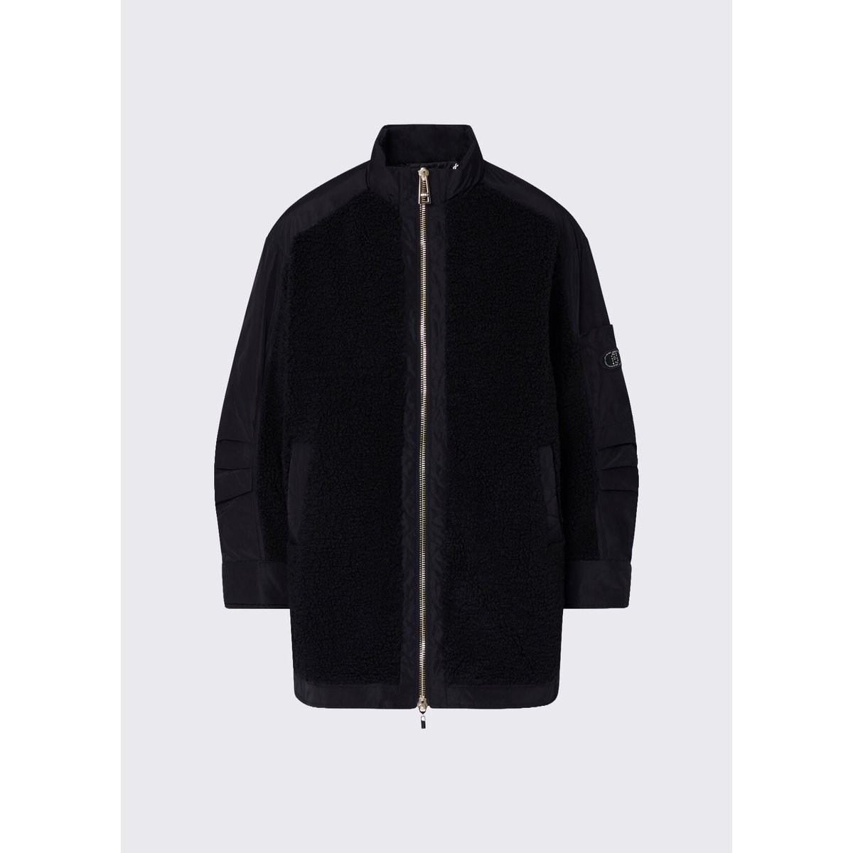 Blouson oversize avec capuche noir, LIU JO