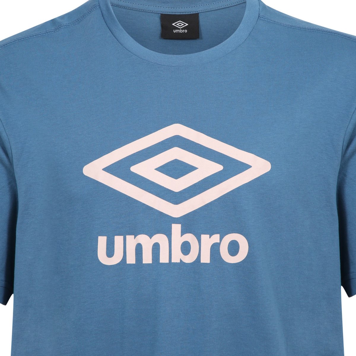 Tee shirt coton 160GSM bleu/blanc, UMBRO