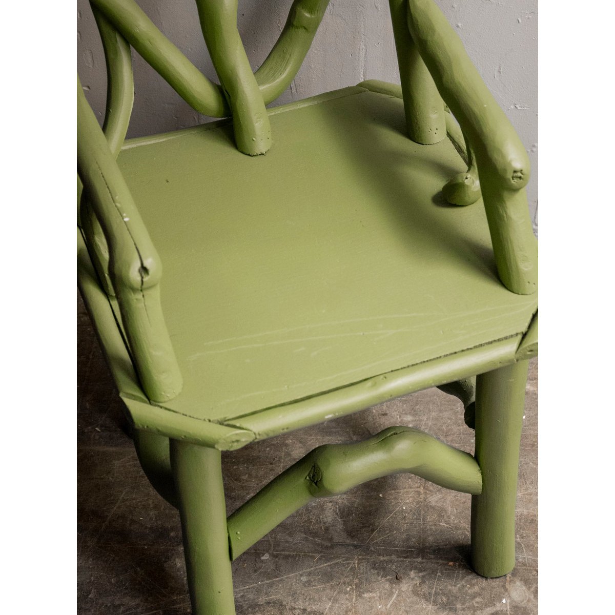 Fauteuil pour enfant style Art Déco Marcus N°312 - Bon état vert, DEBONGOUT