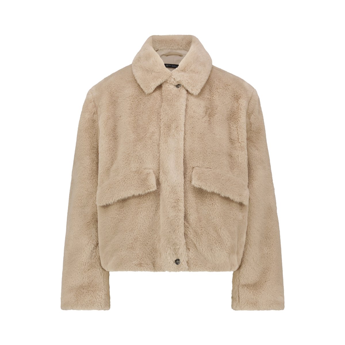 Veste outdoor en peluche taupe, BETTY BARCLAY