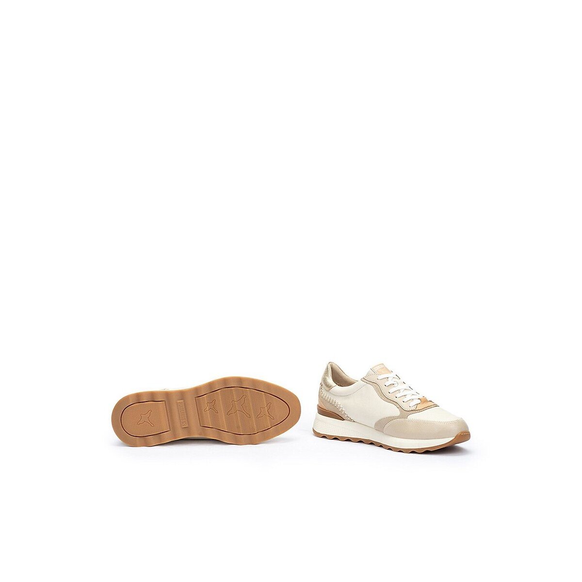 Arrecife Lightweight Leather Trainers white, PIKOLINOS