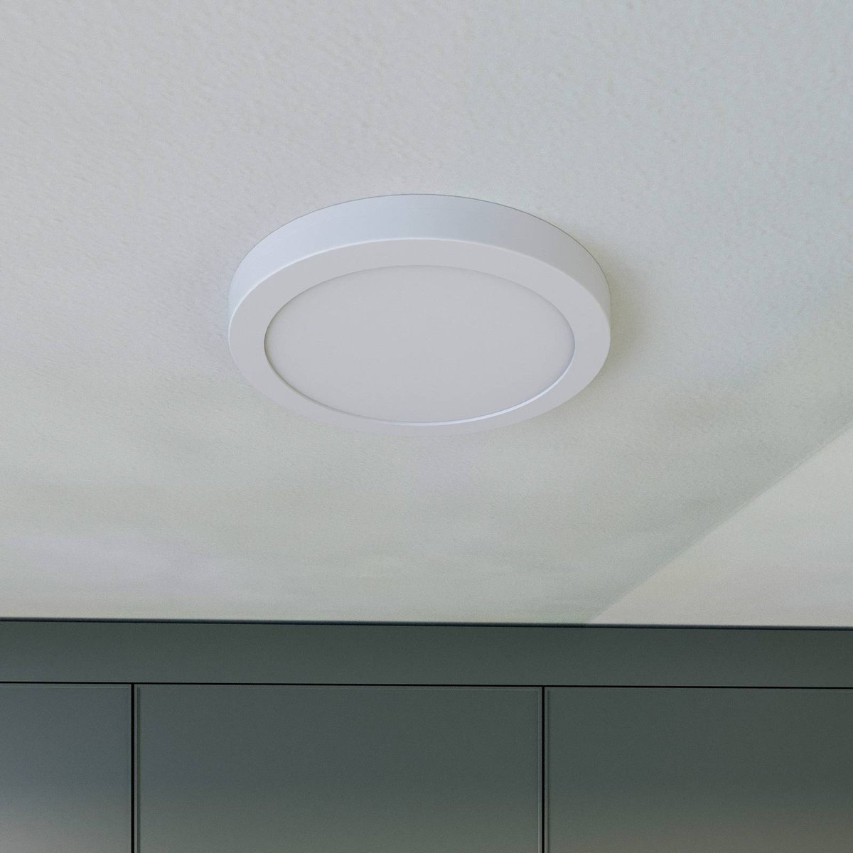 Plafonnier en aluminium moderneLED, Aureka blanc, PRIOS
