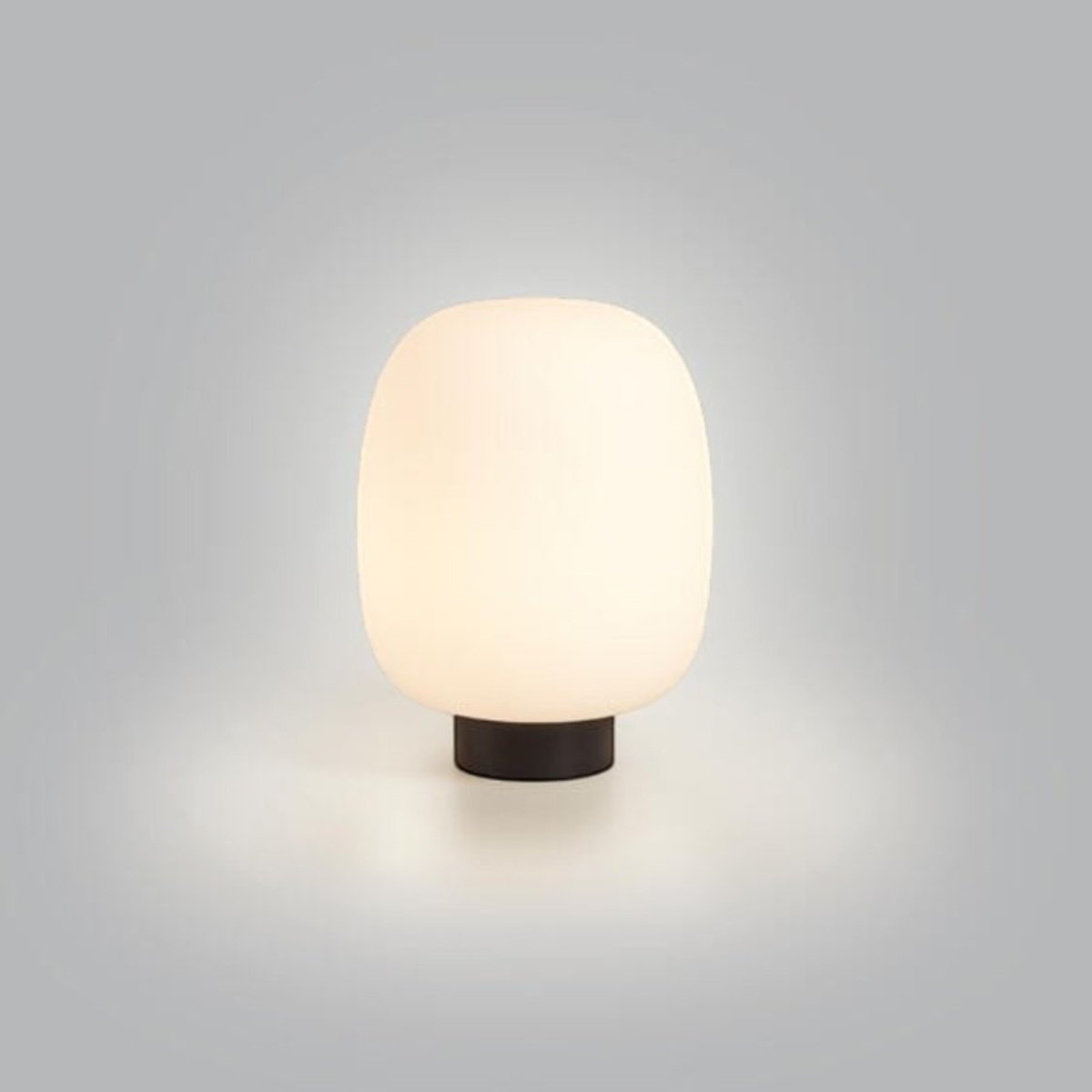 Lampe à poser noir mat et verre opale Jap noir, MILLUMINE