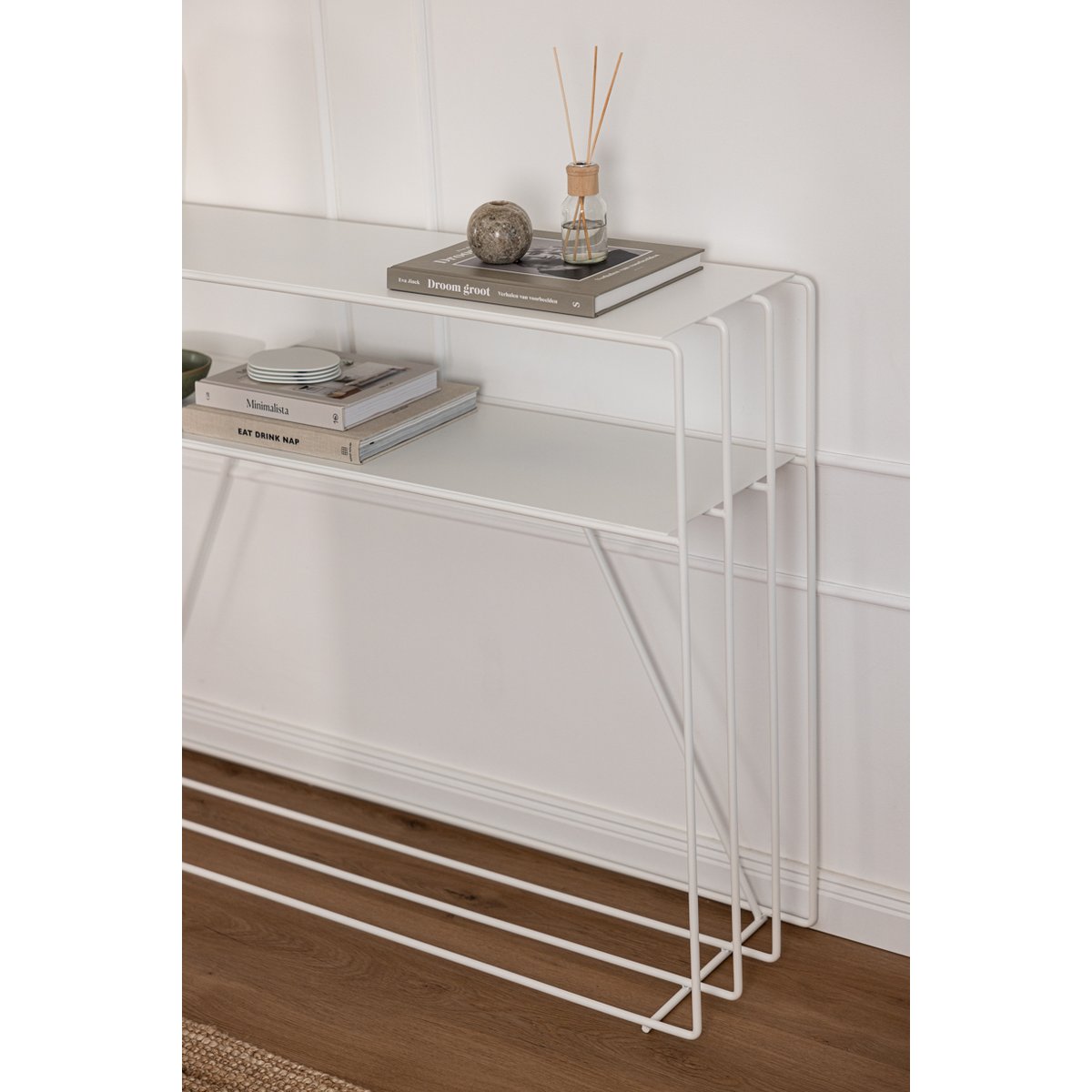 Table console RIA blanc, METALLBUDE