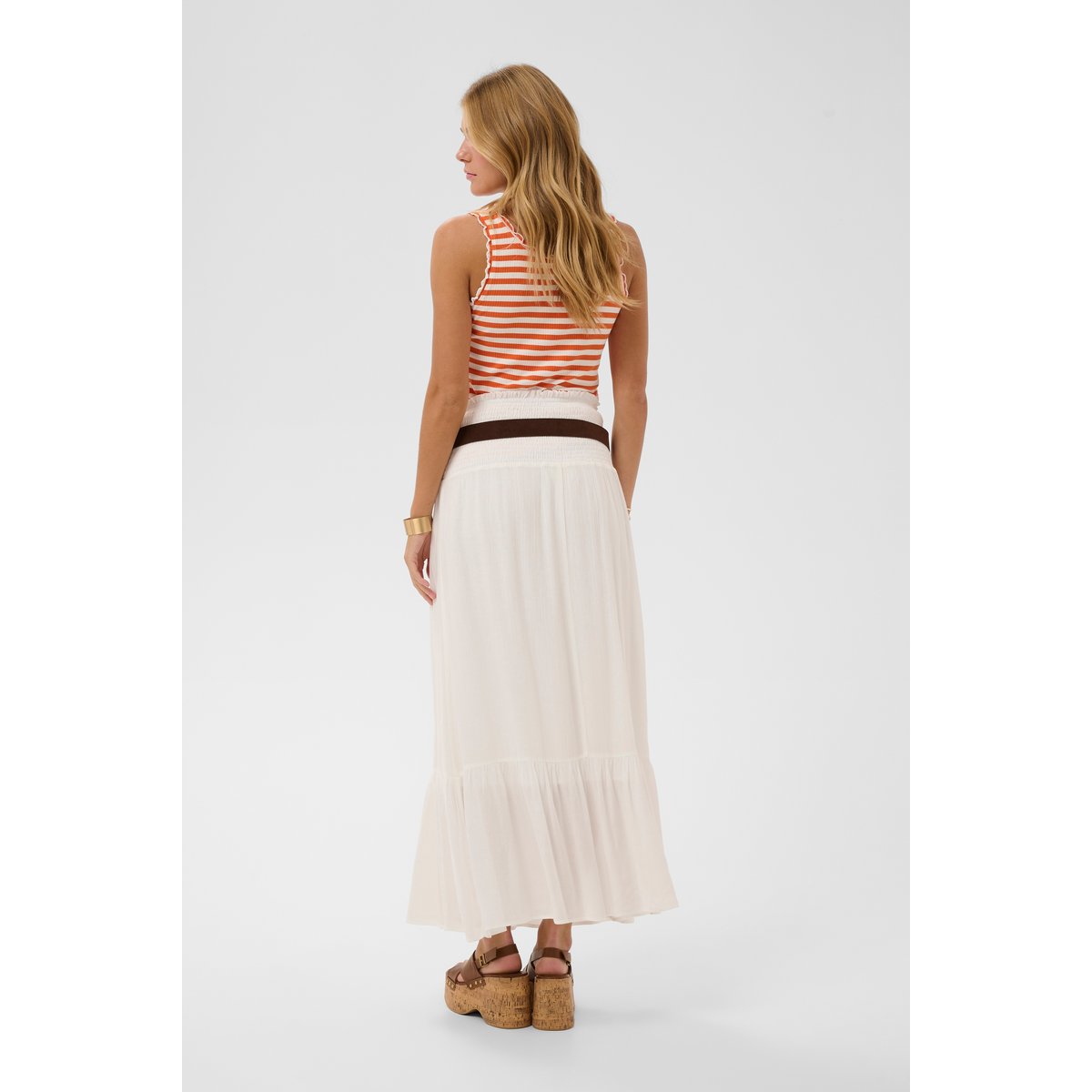 Jupe - tissage léger blanc snow white, CREAM
