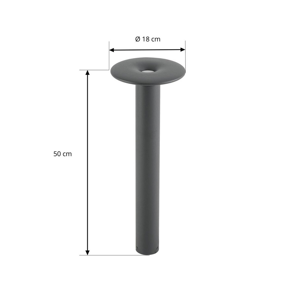 Luminaire extérieur en aluminium moderneLED noir, blanc, LUCANDE