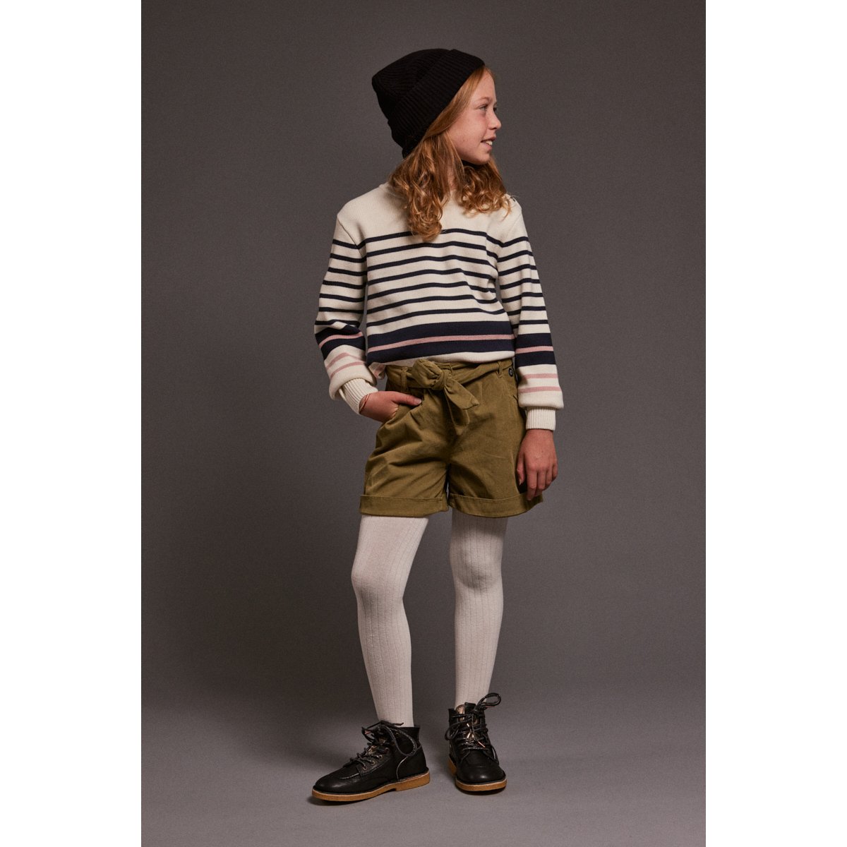 Short en velours KIDS oliva, ARMOR-LUX