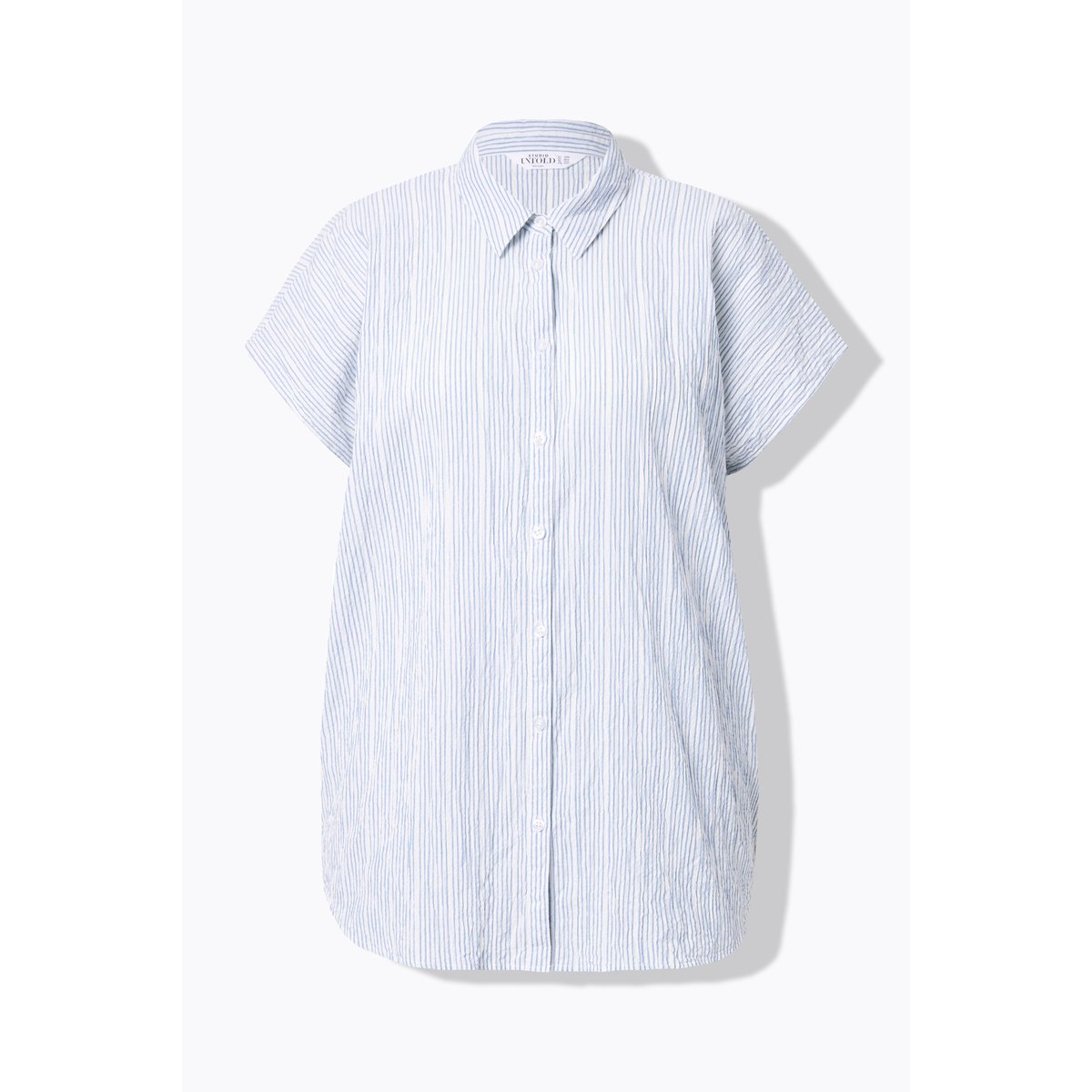 Blouse oversize, tissu texturé à rayures bleu ciel, STUDIO UNTOLD
