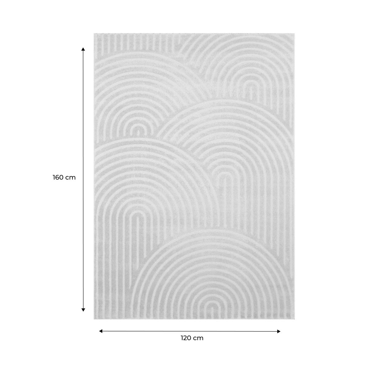 Tapis intérieur rectangulaire moderne BRAD beige, SWEEEK