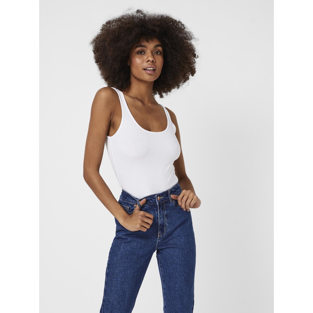 Débardeur bright white 1, VERO MODA