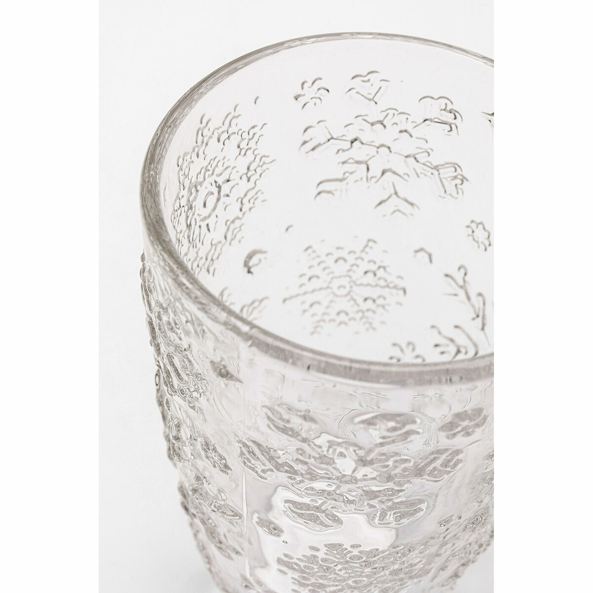 Bicchiere acqua Ice Flowers chiaro vetro, KARE DESIGN