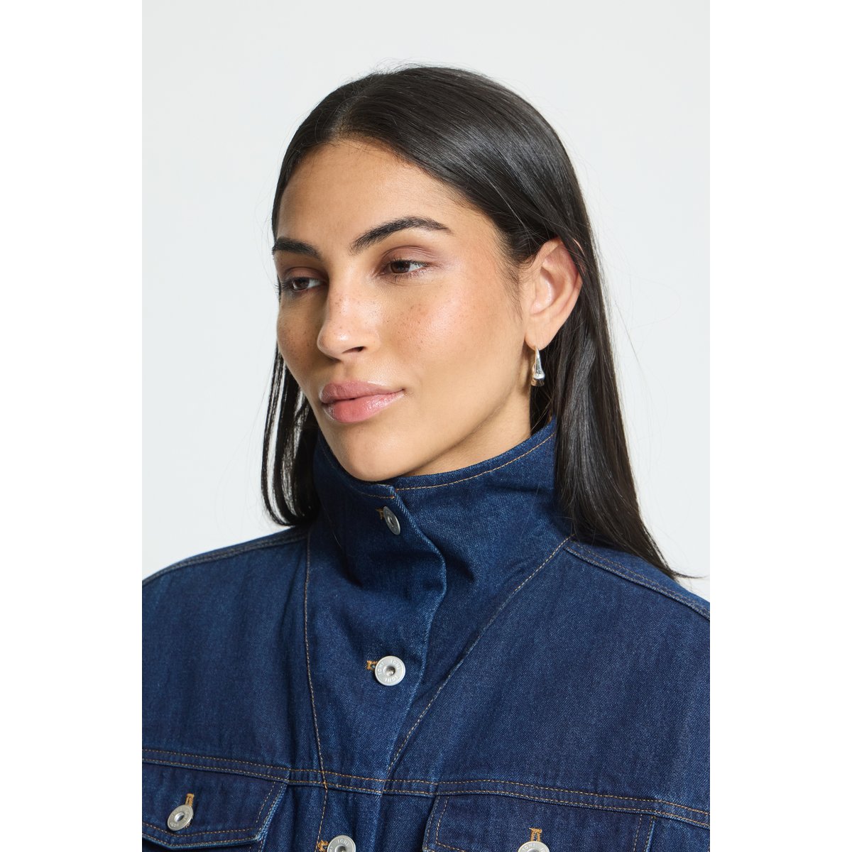 Veste en jean bleu denim authentic blue, ICHI