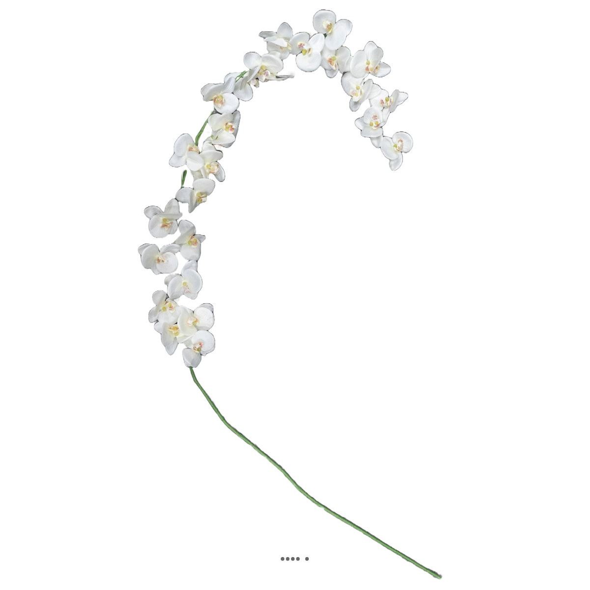 Orchidée en tige retombant H190cm 32 fleurons v002238, ARTIFICIELLES